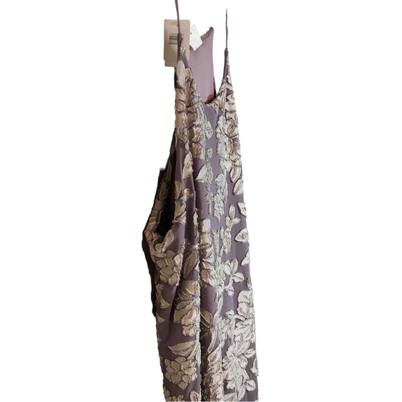 Lazy Sundays Women's Floral Halter Dress Sleeveless Purple Tan Size M NWT - Picture 4 of 14
